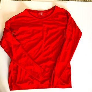 Athleta bright red athletic top